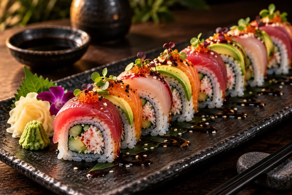 Chef's special seasonal sushi roll