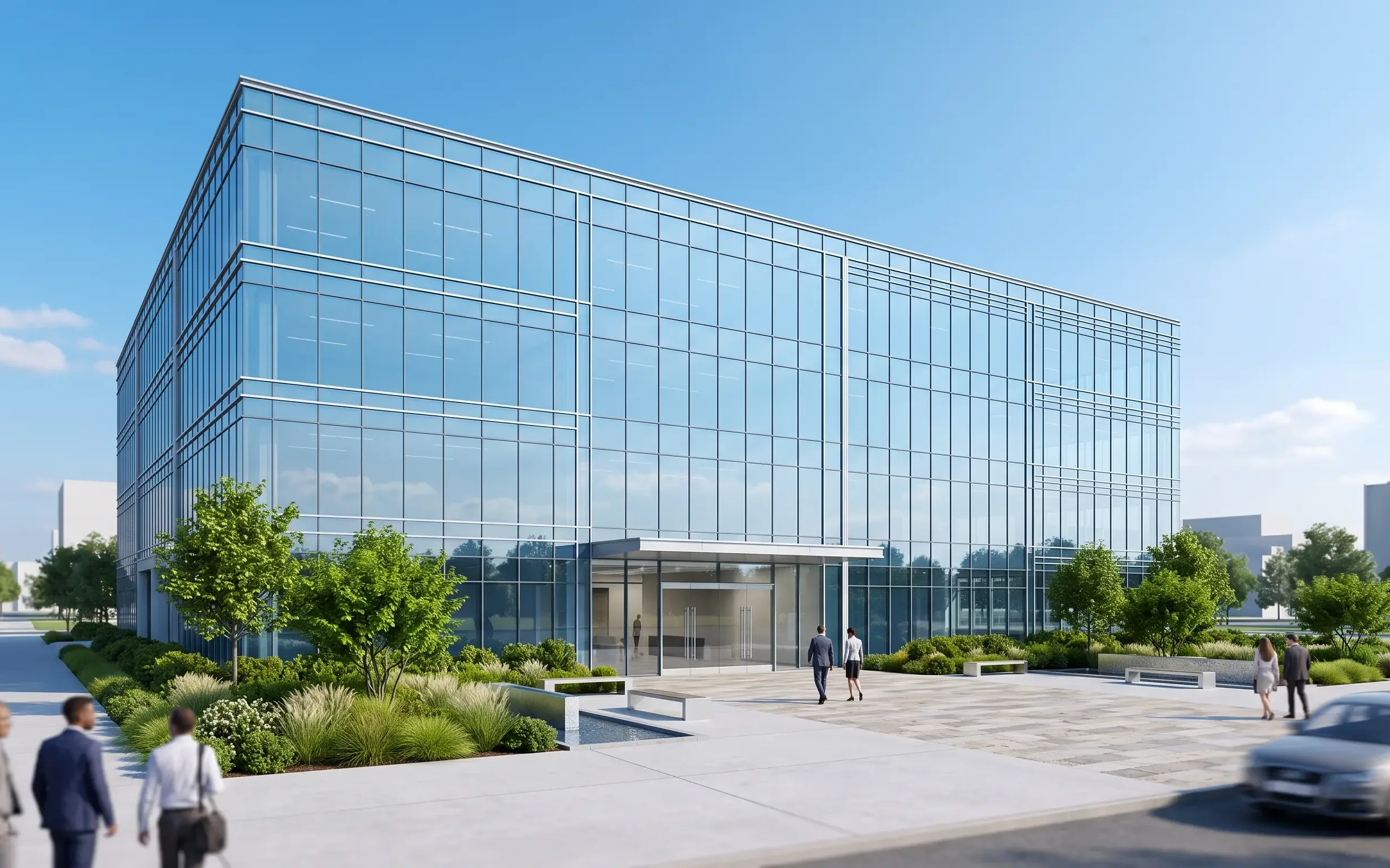 Class A office building exterior