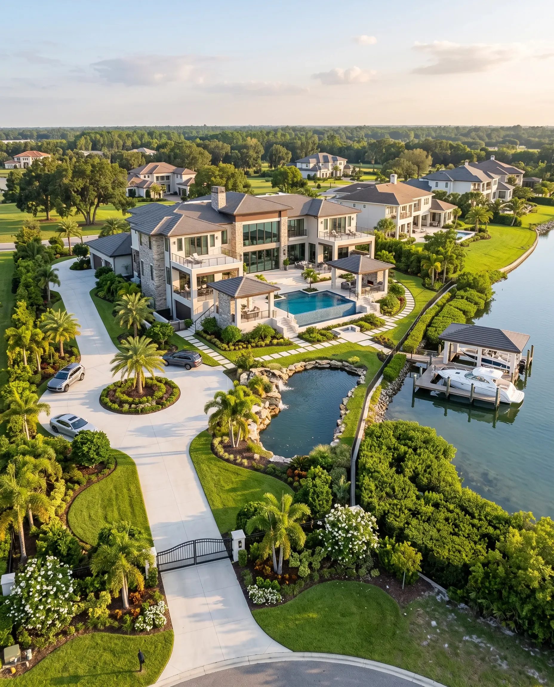 Waterfront luxury estate