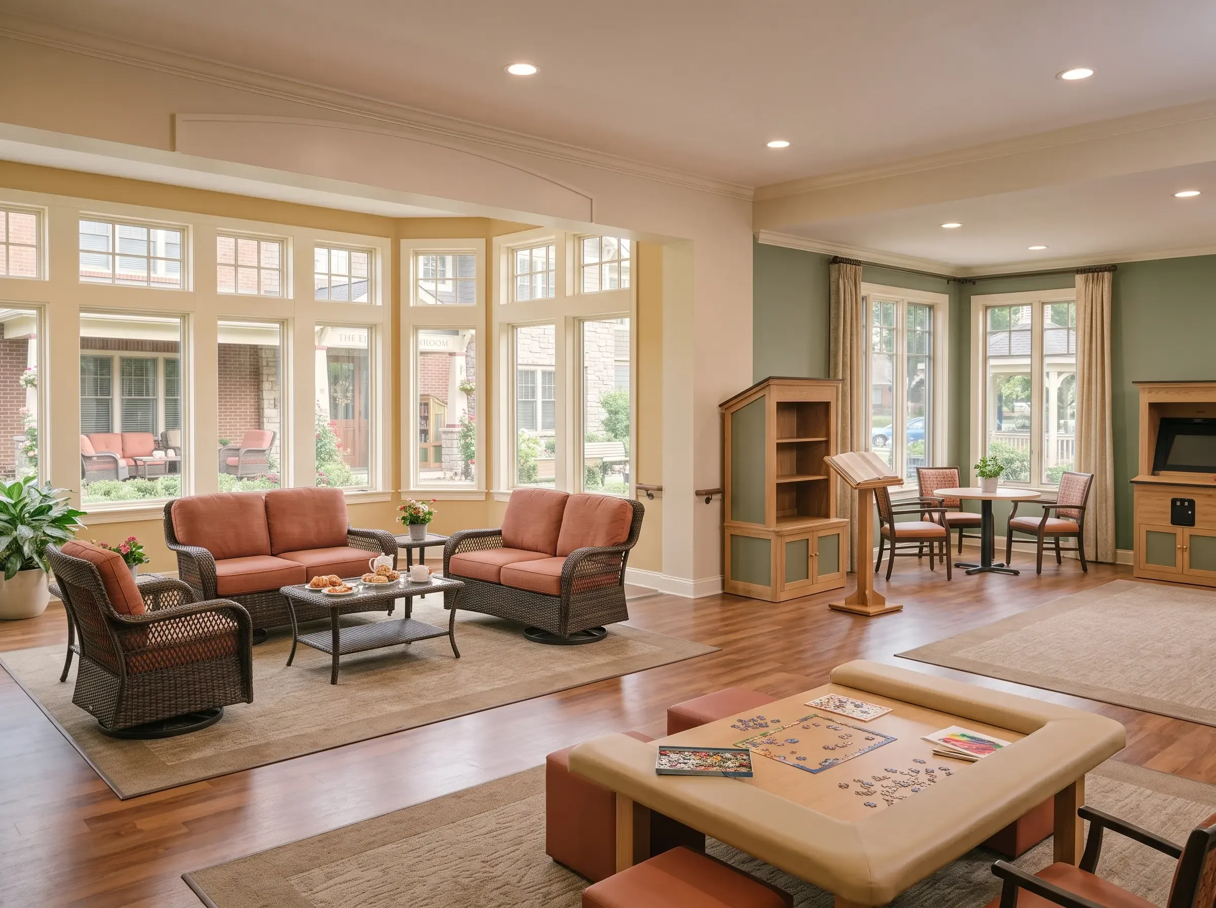 Memory care activity room