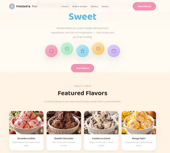 Frosted & Fun Template