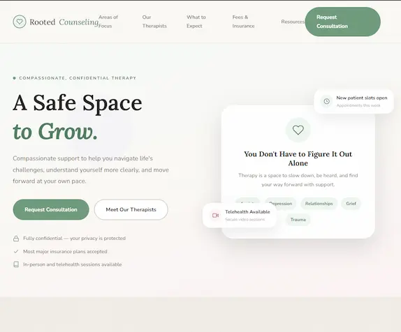 Rooted Counseling Template
