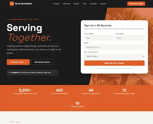 Community Volunteer Template